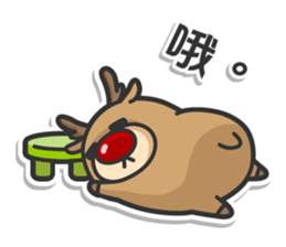 Elk and his friends sticker #8437742