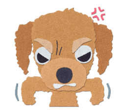 Toy Poodle "Top" sticker #8438055