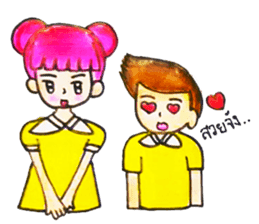 Pink Hair Girl  by KidG6 sticker #8438220