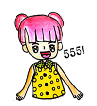 Pink Hair Girl  by KidG6 sticker #8438252