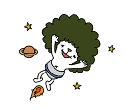 Afro man ! sticker #8439361