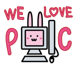 ICT rabbit sticker #8440780