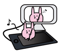 ICT rabbit sticker #8440787