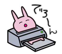 ICT rabbit sticker #8440789