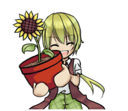 Flowers teenager sticker #8441267