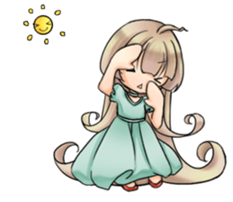 Flowers teenager sticker #8441276