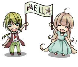 Flowers teenager sticker #8441295