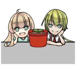 Flowers teenager sticker #8441296