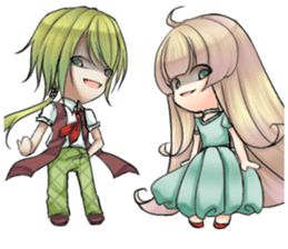 Flowers teenager sticker #8441299