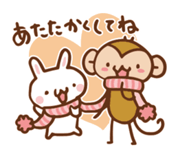 SARUO and USAMI 7 Christmas and New Year sticker #8441513