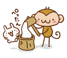 SARUO and USAMI 7 Christmas and New Year sticker #8441529