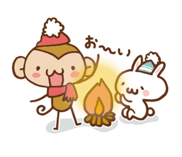 SARUO and USAMI 7 Christmas and New Year sticker #8441533