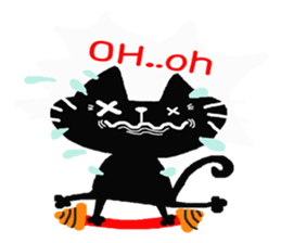 Inky Black Cat sticker #8441904