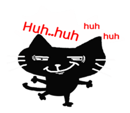 Inky Black Cat sticker #8441905