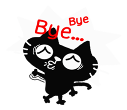 Inky Black Cat sticker #8441906