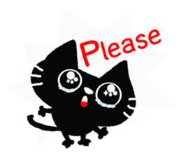 Inky Black Cat sticker #8441907