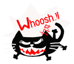 Inky Black Cat sticker #8441913