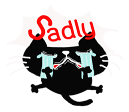 Inky Black Cat sticker #8441914