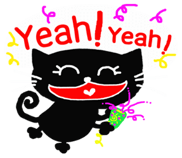 Inky Black Cat sticker #8441923