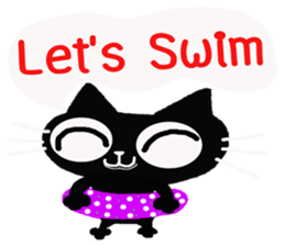 Inky Black Cat sticker #8441925