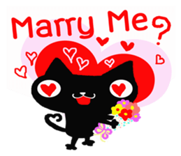 Inky Black Cat sticker #8441928