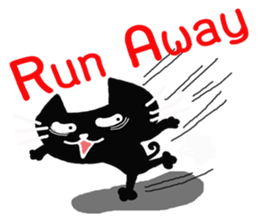 Inky Black Cat sticker #8441936