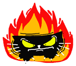 Inky Black Cat sticker #8441939