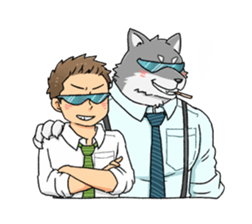 Therianthrope and Human 2 sticker #8442136