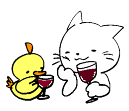 Cat say congratulations sticker #8442585