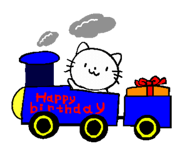 Cat say congratulations sticker #8442594