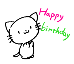 Cat say congratulations sticker #8442599