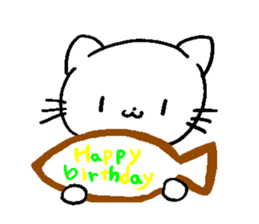 Cat say congratulations sticker #8442606