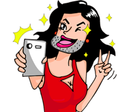 Ladyboy beauty sticker #8442665