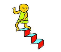 yellow muscle sticker sticker #8442721