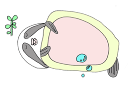 Lovely fish stickers sticker #8443626