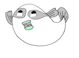 Lovely fish stickers sticker #8443651