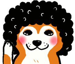 Delusion of the Japanese midget Shiba sticker #8443801