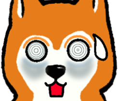 Delusion of the Japanese midget Shiba sticker #8443803