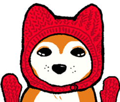 Delusion of the Japanese midget Shiba sticker #8443806