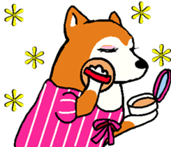 Delusion of the Japanese midget Shiba sticker #8443812