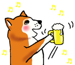 Delusion of the Japanese midget Shiba sticker #8443816