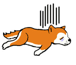 Delusion of the Japanese midget Shiba sticker #8443818