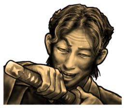 realistic_samurai sticker #8444165