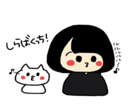 Maki-Chan and cat Fukushima dialect2 sticker #8444584