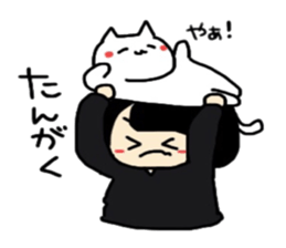 Maki-Chan and cat Fukushima dialect2 sticker #8444606