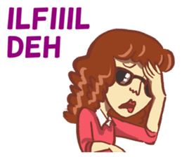 Miss Nadila : Just myself sticker #8444686