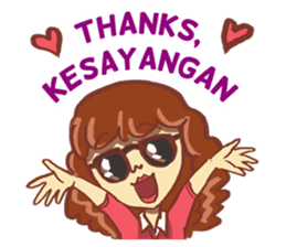 Miss Nadila : Just myself sticker #8444693