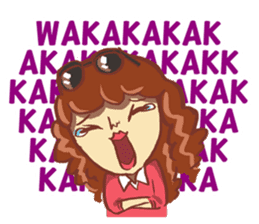 Miss Nadila : Just myself sticker #8444698