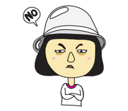 A girl short money sticker #8445302