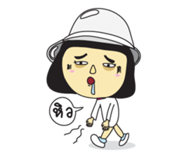 A girl short money sticker #8445303